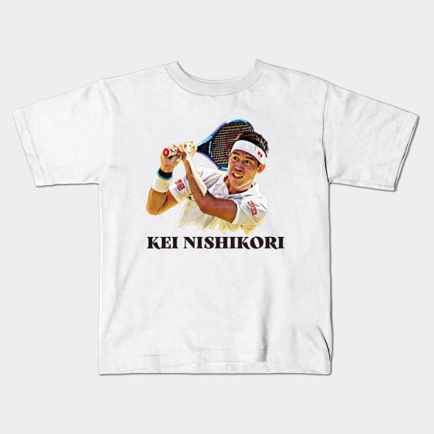 kei nishikori Kids T-Shirt by BorodinaAlen